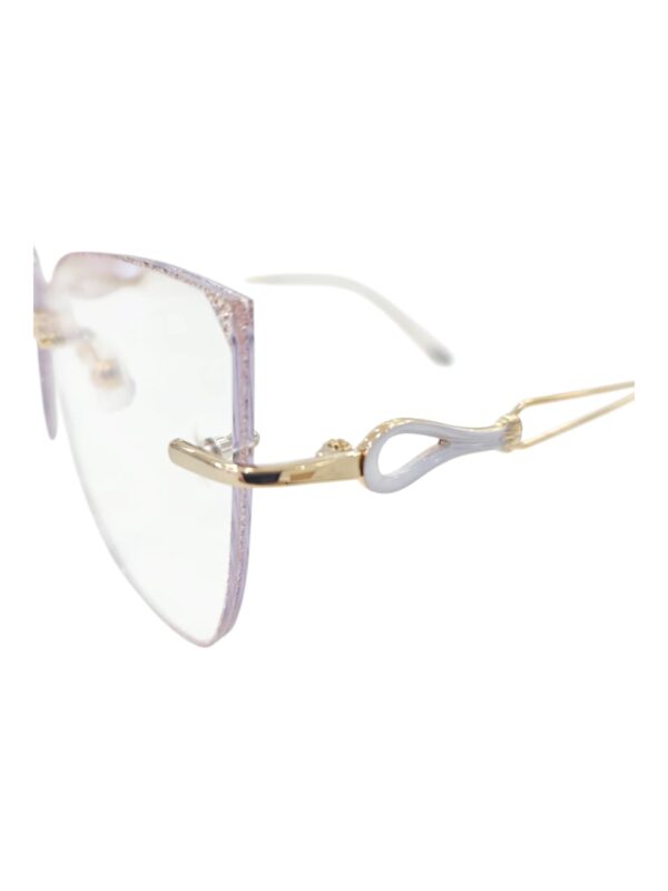 CA-2031 Rimless with Blue Cut lens Clear - Image 4