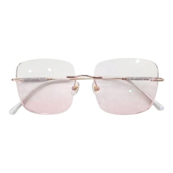 CA-7671 Rimless with Blue Cut lens Clear