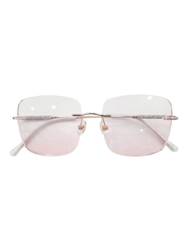 CA-7671 Rimless with Blue Cut lens Clear